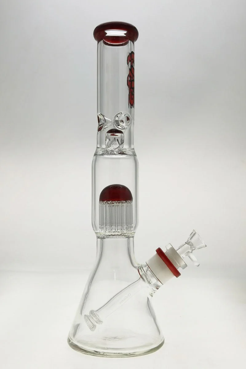 TAG - 16" Fixed 16-Arm Tree Beaker Bong 50x7MM - 28/18MM Downstem (4.25") - Image 7