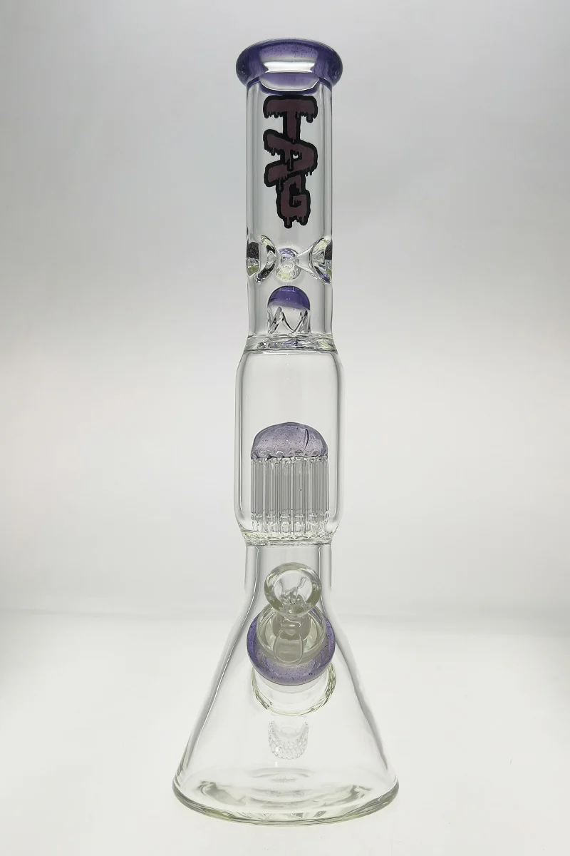 TAG - 16" Fixed 16-Arm Tree Beaker Bong 50x7MM - 28/18MM Downstem (4.25") - Image 73
