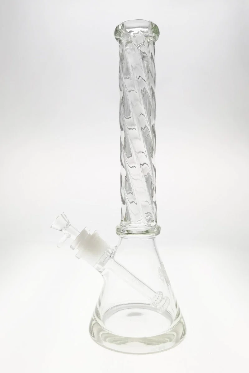 TAG - 16" Beaker Bong w/ Helical Rod 50x7MM - 28/18MM Downstem (4.50")