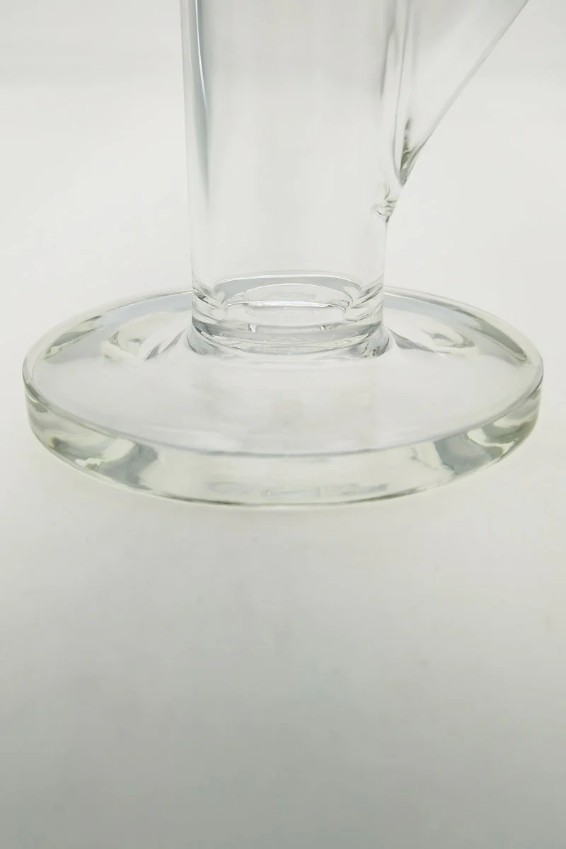 TAG - 16" Straight Tube Bong 50x5MM - 18/14MM Downstem (4.00") Wavy Sandblasted Logo - Clear .01 - Image 11