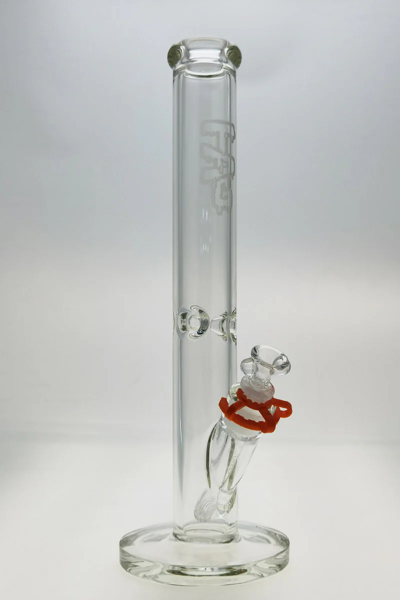 TAG - 16" Straight Tube Bong 50x7MM - 18/14MM Downstem (3.75")