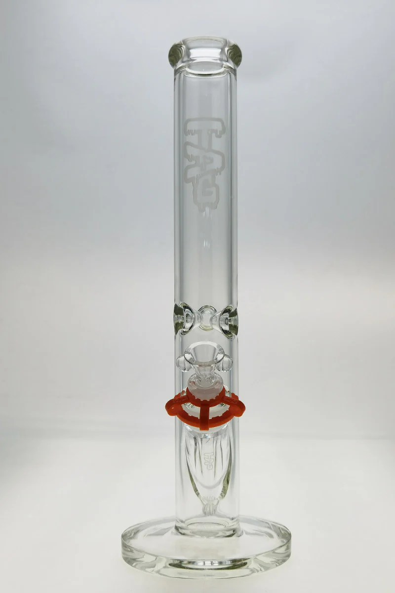 TAG - 16" Straight Tube Bong 50x7MM - 18/14MM Downstem (3.75") - Image 20