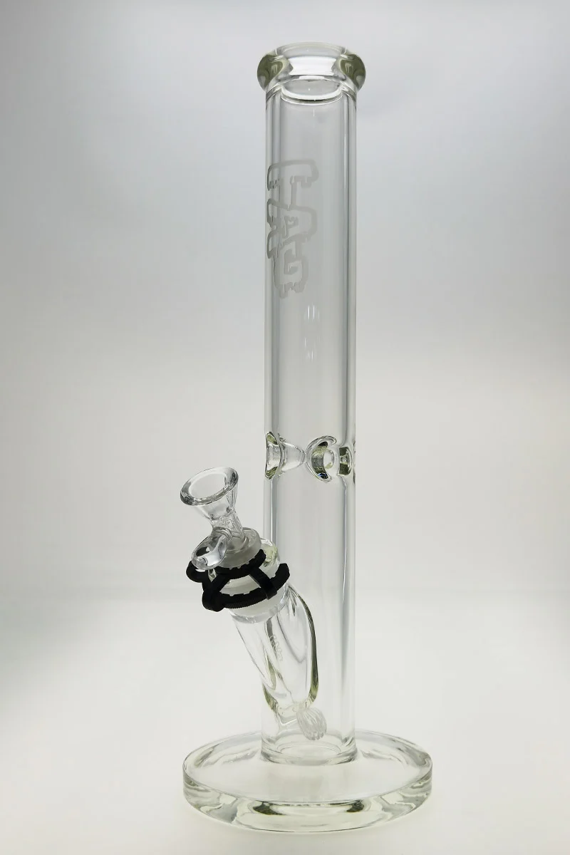 TAG - 16" Straight Tube Bong 50x7MM - 18/14MM Downstem (3.75") - Image 8