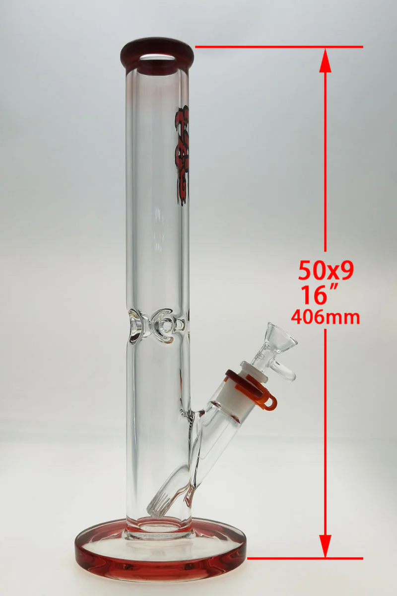 TAG - 16" Straight Tube Bong 50x9MM - 18/14MM Downstem (4.25") - Image 51