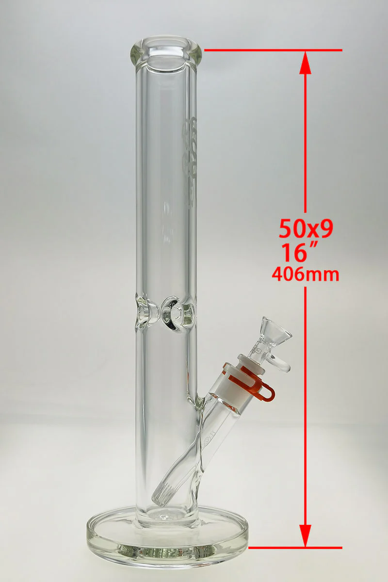 TAG - 16" Straight Tube Bong 50x9MM - 18/14MM Downstem (4.25") - Image 65