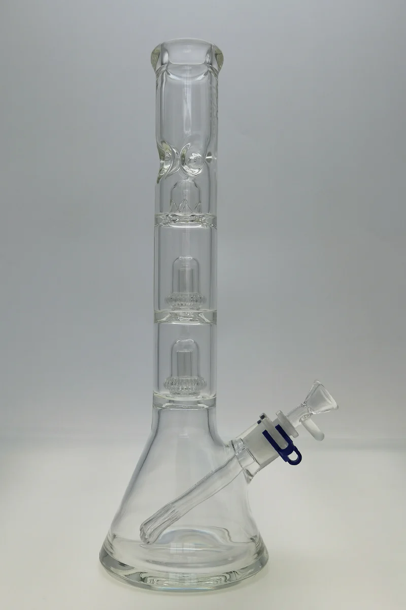 TAG - 17" Streamline Double Super Slit UFO Beaker Bong 50x7MM - 18/14MM Downstem (4.00")
