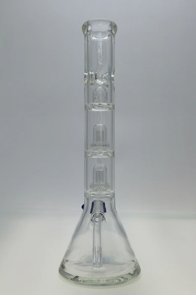 TAG - 17" Streamline Double Super Slit UFO Beaker Bong 50x7MM - 18/14MM Downstem (4.00") - Image 4
