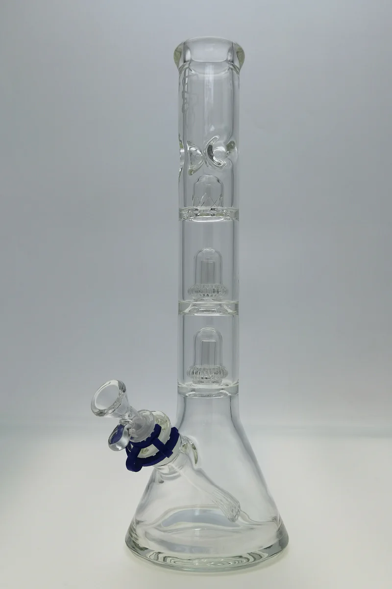 TAG - 17" Streamline Double Super Slit UFO Beaker Bong 50x7MM - 18/14MM Downstem (4.00") - Image 5