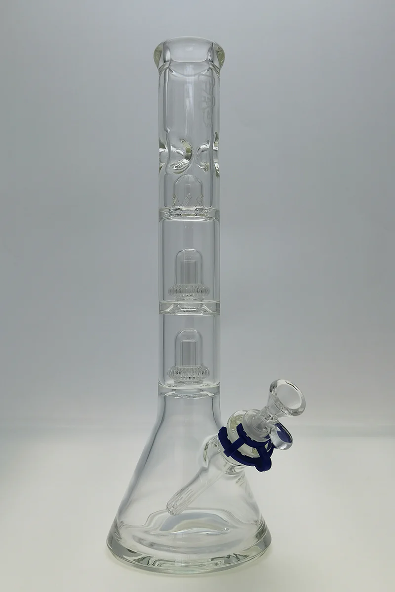 TAG - 17" Streamline Double Super Slit UFO Beaker Bong 50x7MM - 18/14MM Downstem (4.00") - Image 6