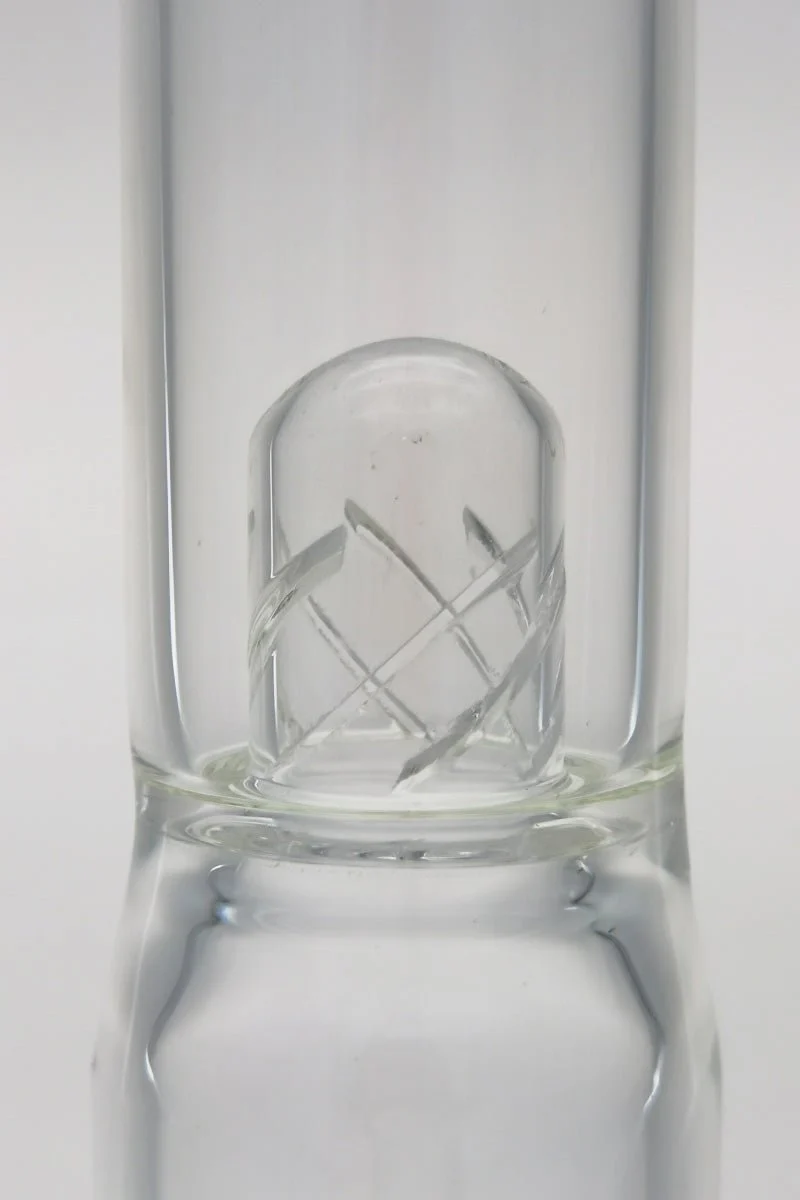 TAG - 16" Super Slit Gridded Triple Inline to Helical Dome Splash Guard Bong 44x4MM (18MM Female) - Image 38