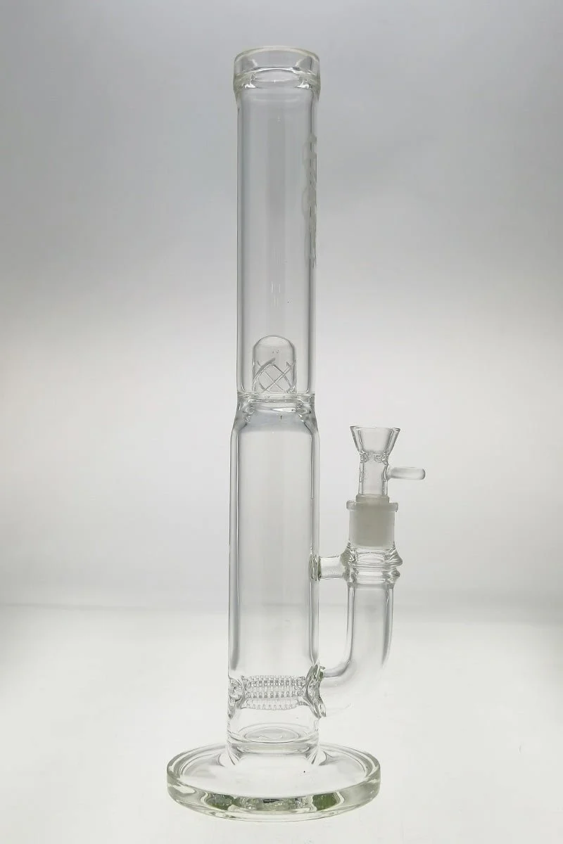 TAG - 16" Super Slit Gridded Triple Inline to Helical Dome Splash Guard Bong 44x4MM (18MM Female) - Image 48