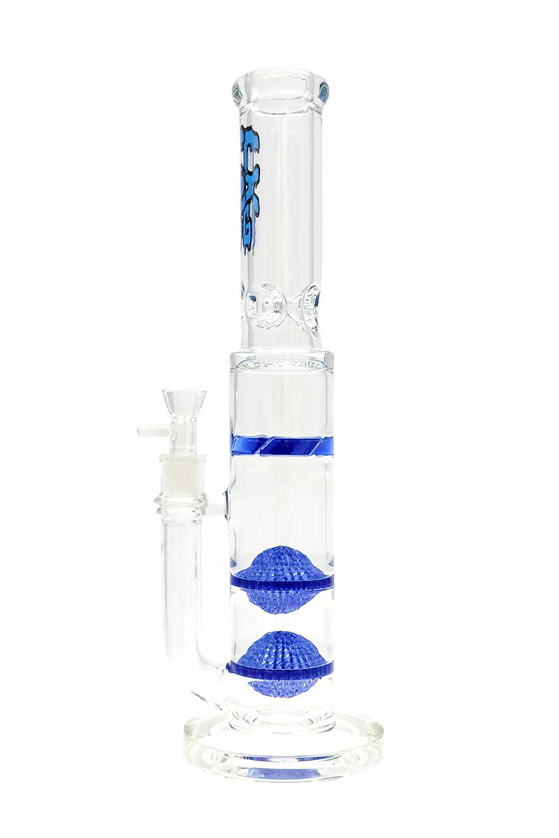 TAG - 16" Double Netted Disc to Spinning Splash Guard Bong 50x7MM (18MM Female) - Image 12