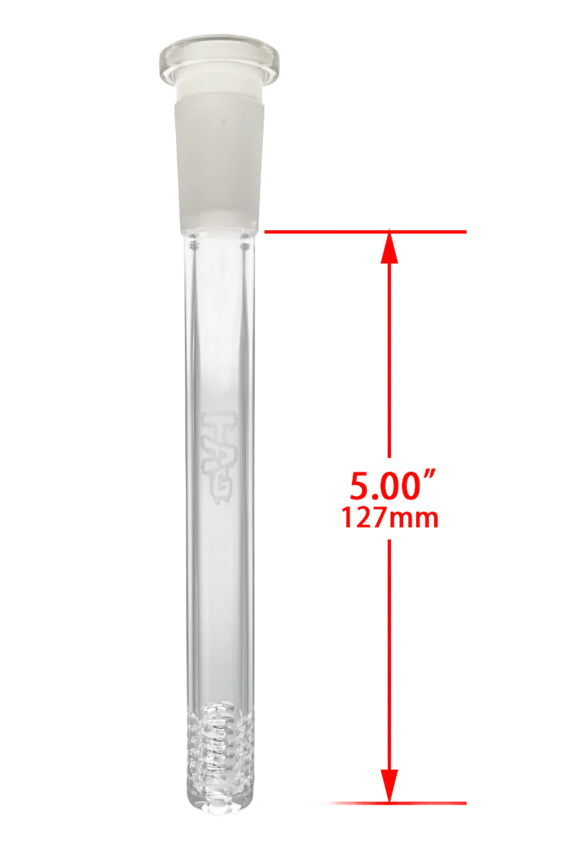 TAG - 18/14MM Open End Bong Downstem - 6 Row x 3 (54 Hole) Multiplying Super Slit - Image 2