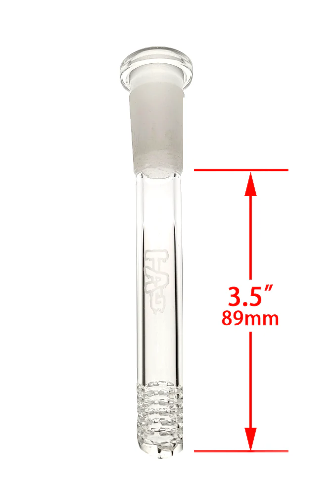 TAG - 18/14MM Open End Bong Downstem - 6 Row x 3 (54 Hole) Multiplying Super Slit - Image 23