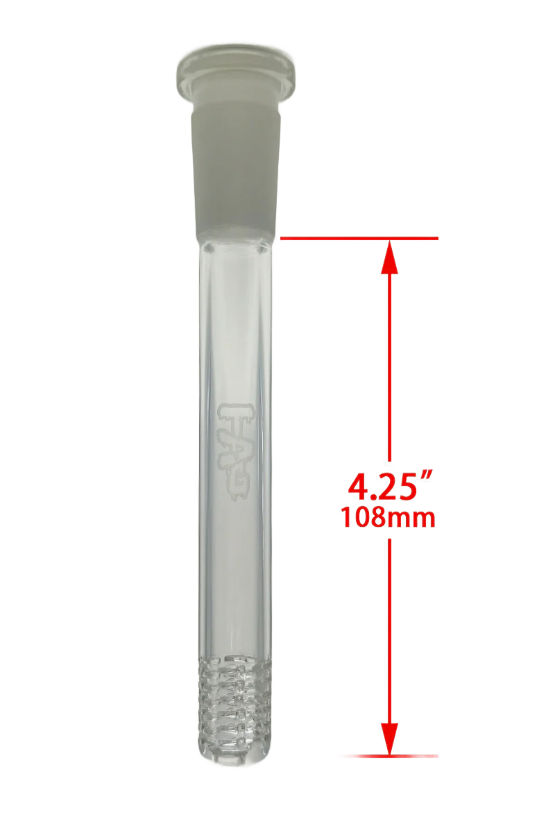 TAG - 18/14MM Open End Bong Downstem - 6 Row x 3 (54 Hole) Multiplying Super Slit - Image 25