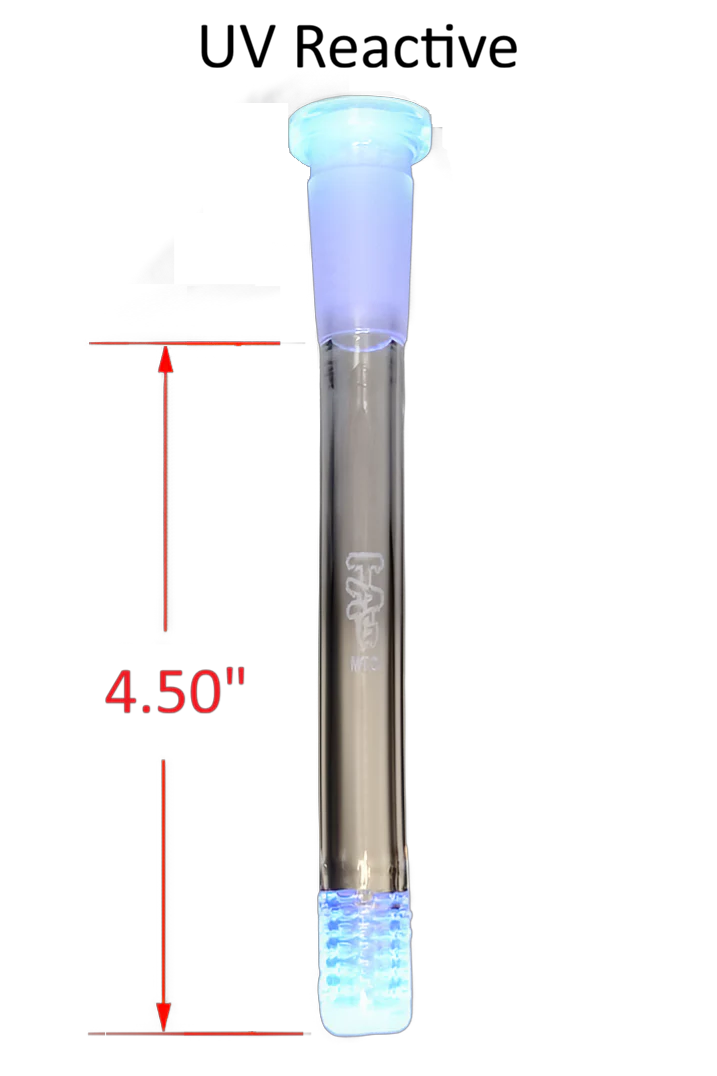 TAG - 18/14MM Open End Bong Downstem - 6 Row x 3 (54 Hole) Multiplying Super Slit - Image 42