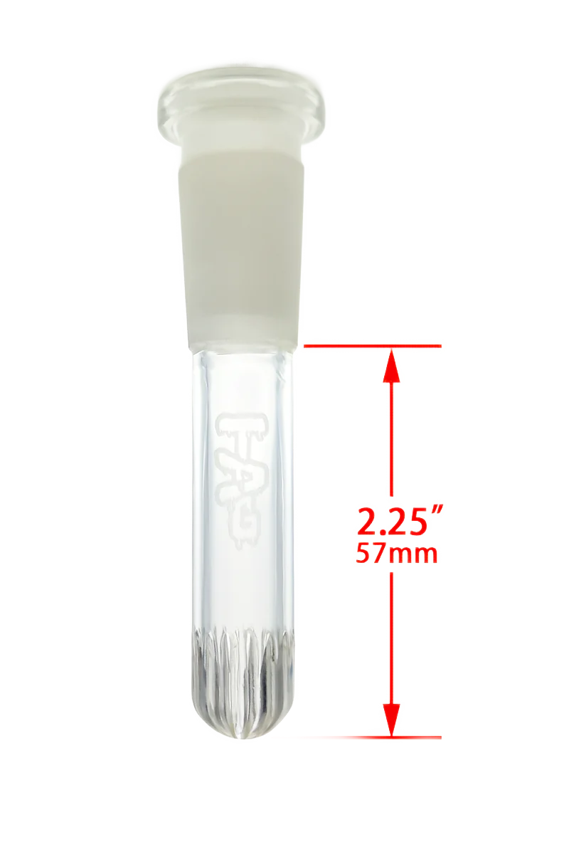 TAG - 18/14MM Closed End Rounded Showerhead Bong Downstem - Image 21