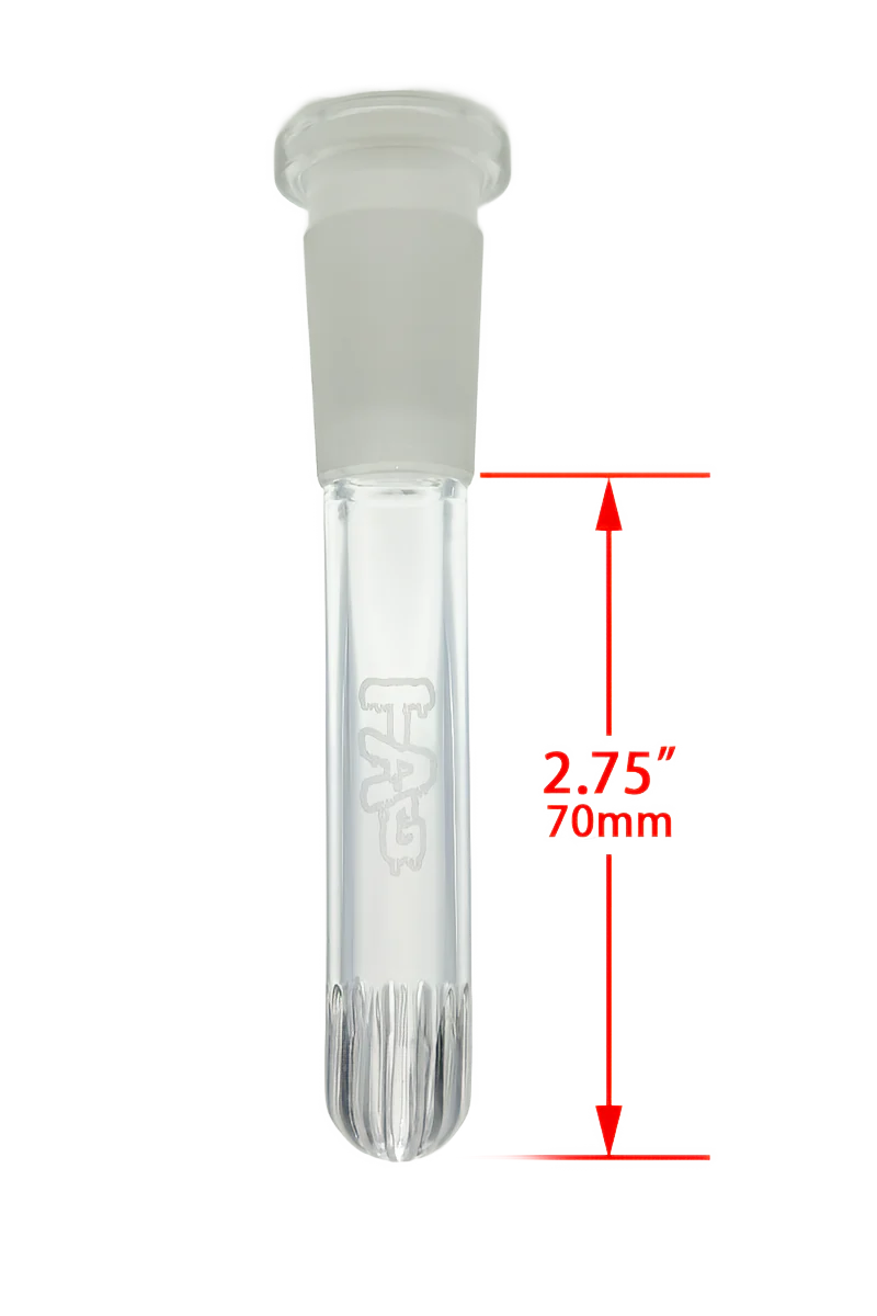TAG - 18/14MM Closed End Rounded Showerhead Bong Downstem - Image 22