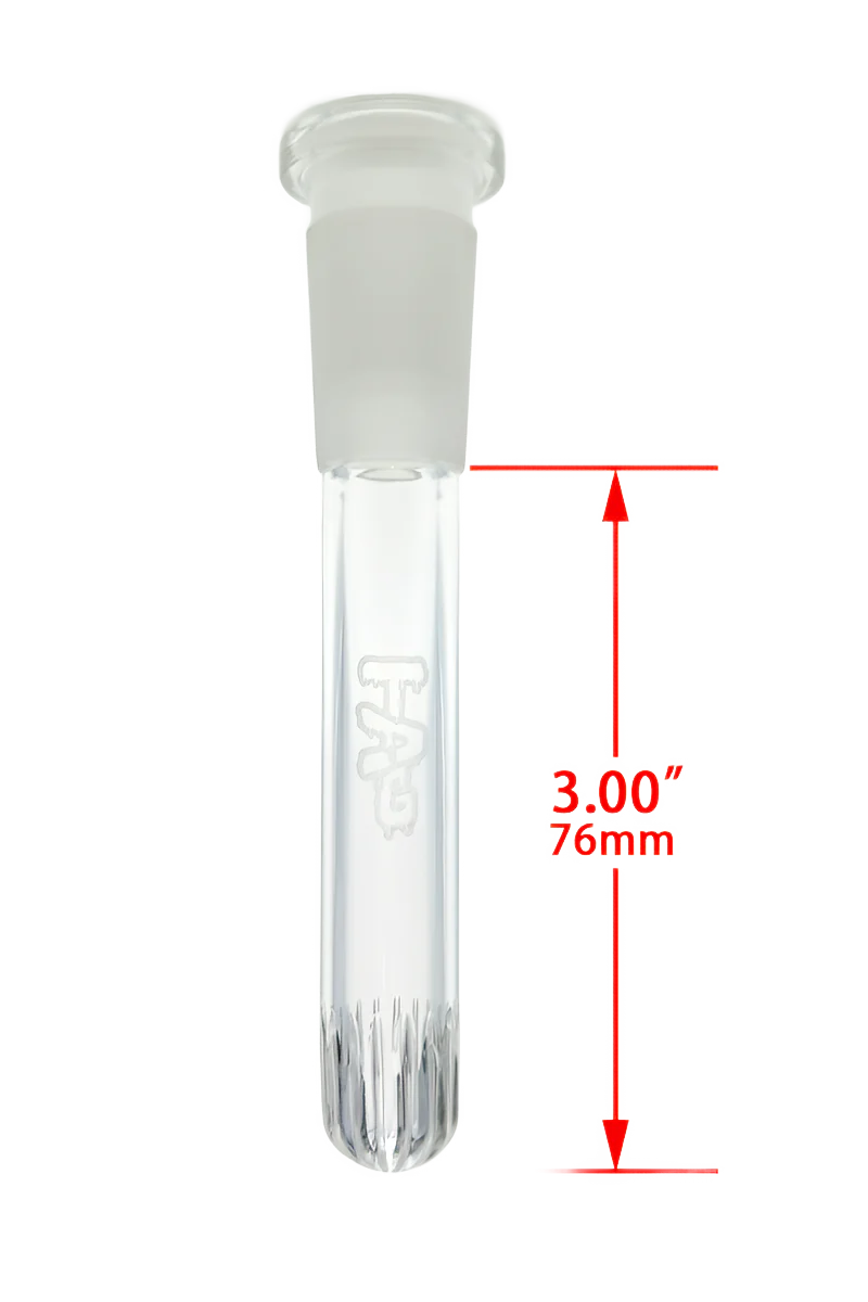 TAG - 18/14MM Closed End Rounded Showerhead Bong Downstem - Image 23