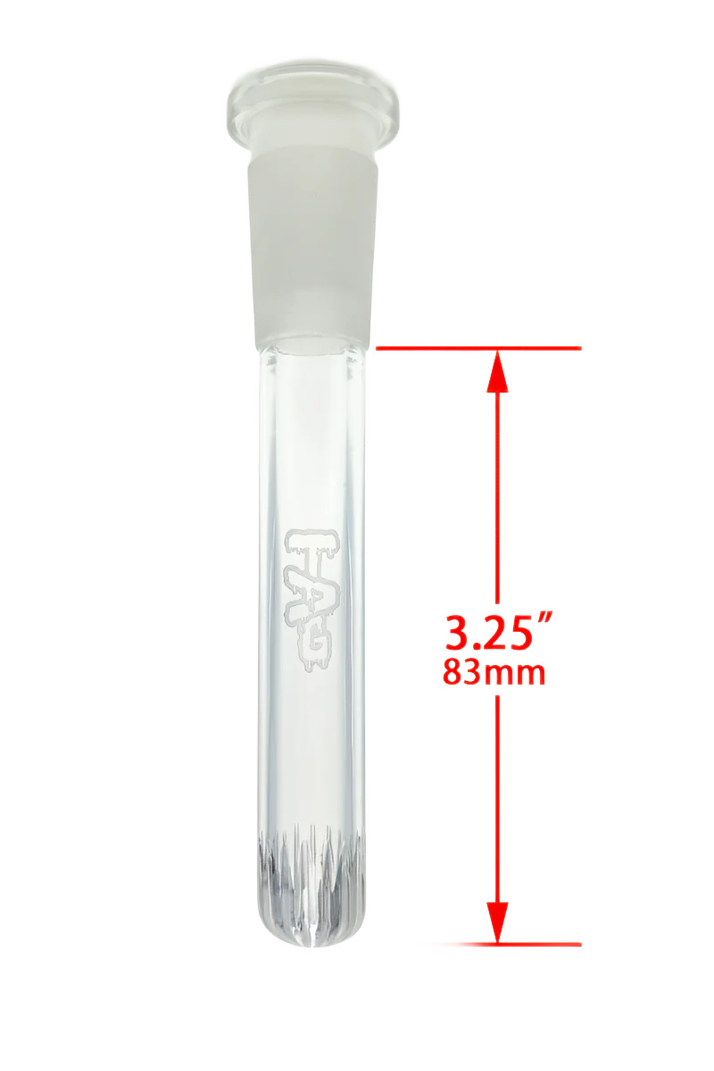 TAG - 18/14MM Closed End Rounded Showerhead Bong Downstem - Image 24