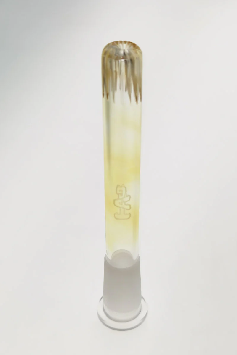 TAG - 18/14MM Open End Rounded Super Slit Showerhead Bong Downstem - Image 19