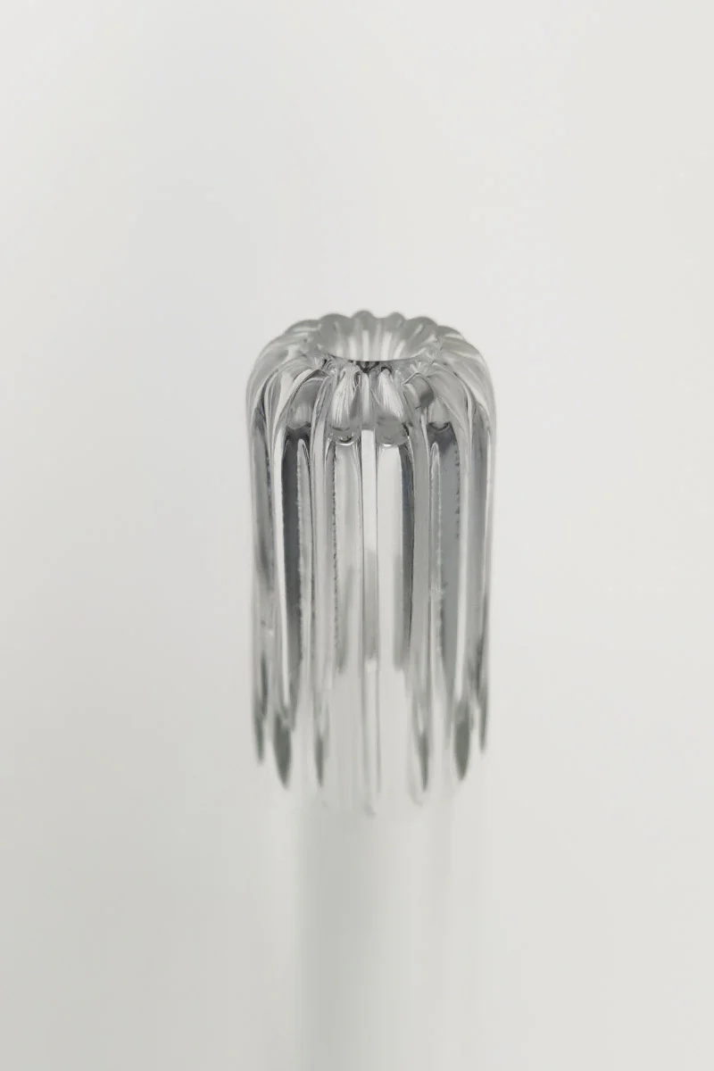 TAG - 18/14MM Open End Rounded Super Slit Showerhead Bong Downstem - Image 24