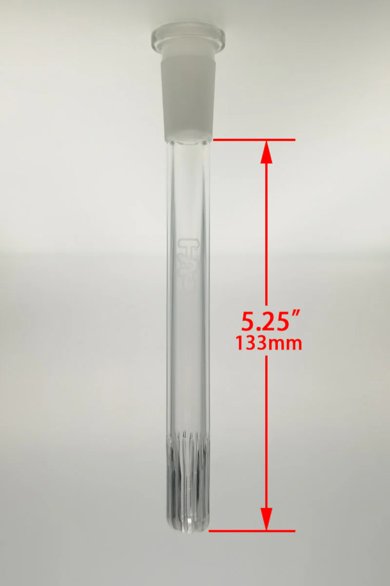 TAG - 18/14MM Open End Rounded Super Slit Showerhead Bong Downstem - Image 28