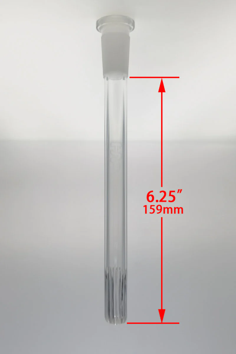 TAG - 18/14MM Open End Rounded Super Slit Showerhead Bong Downstem - Image 31