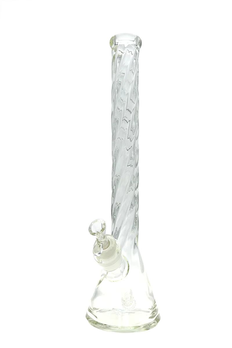 TAG - 18" Beaker Bong w/ Helical Rod 50x7MM - 28/18MM Downstem (4.50")