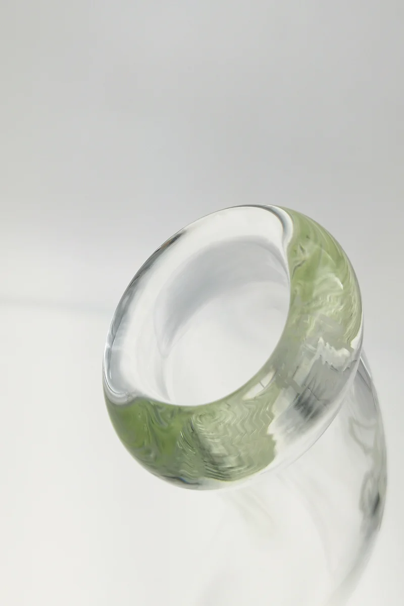 TAG - 18" Bent Neck Streamline Double UFO Beaker Bong 50x7MM - 18/14MM Downstem (3.75") - Image 15