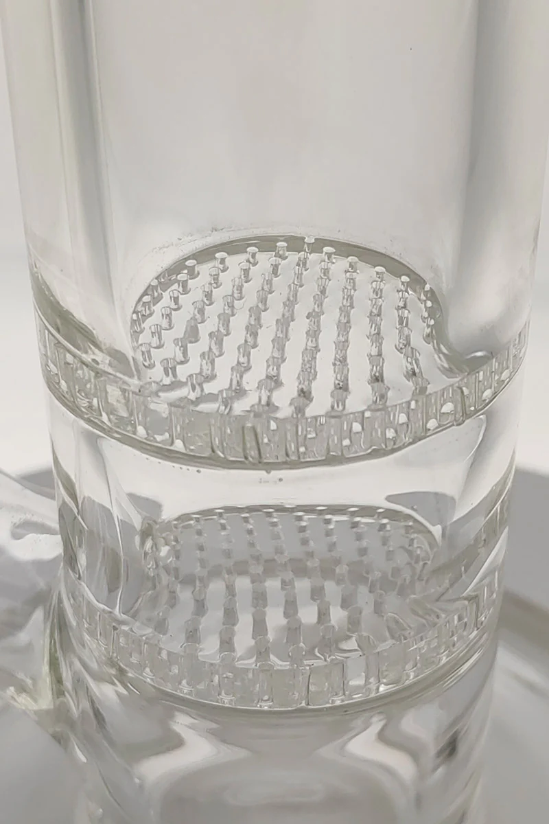 TAG - 18" Double Honeycomb w/ Ice Pinches Bong 50x7MM (18MM Female) - Image 6