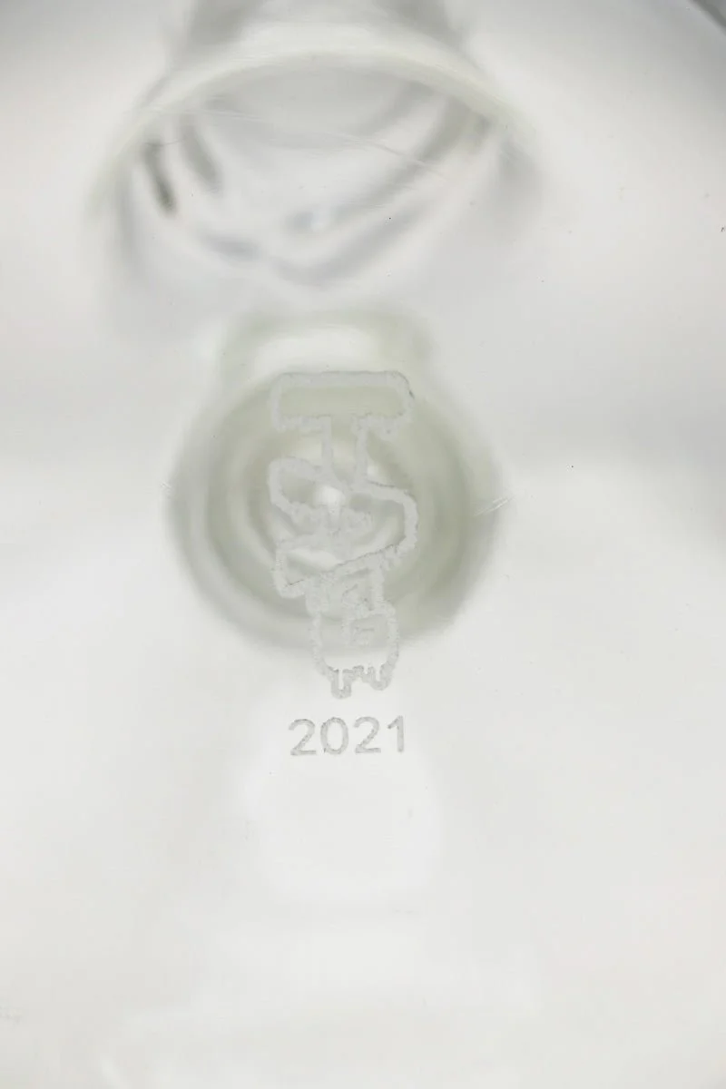 TAG - 19" Fixed Super Slit Bellow UFO Beaker Bong 50x7MM - 28/18MM Downstem (4.75") - Image 12