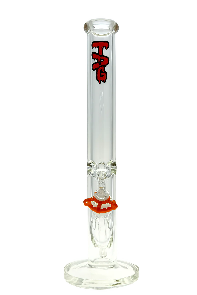 TAG - 18" Straight Tube Bong 50x9MM - 18/14MM Downstem (4.00") - Image 10