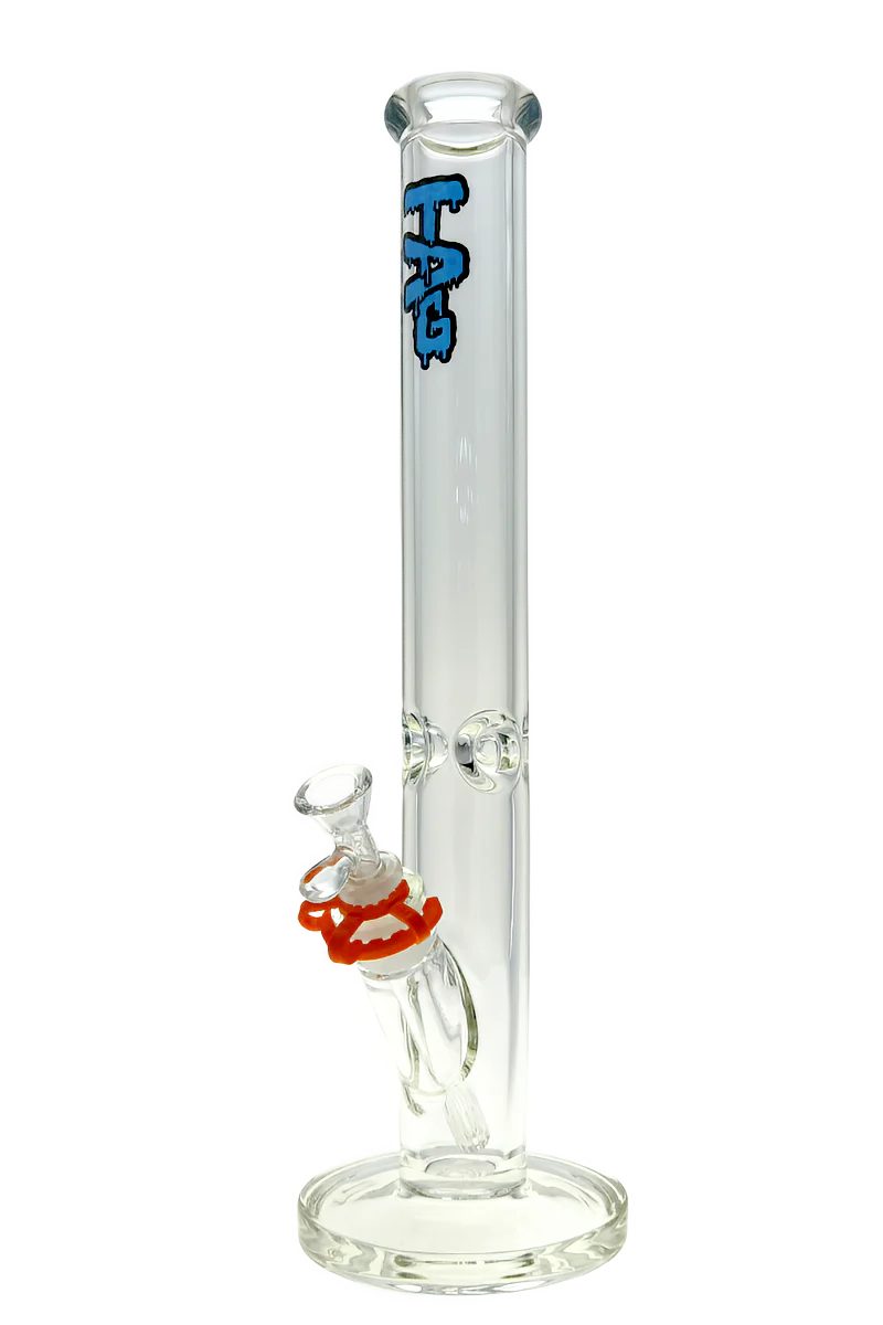 TAG - 18" Straight Tube Bong 50x9MM - 18/14MM Downstem (4.00") - Image 15