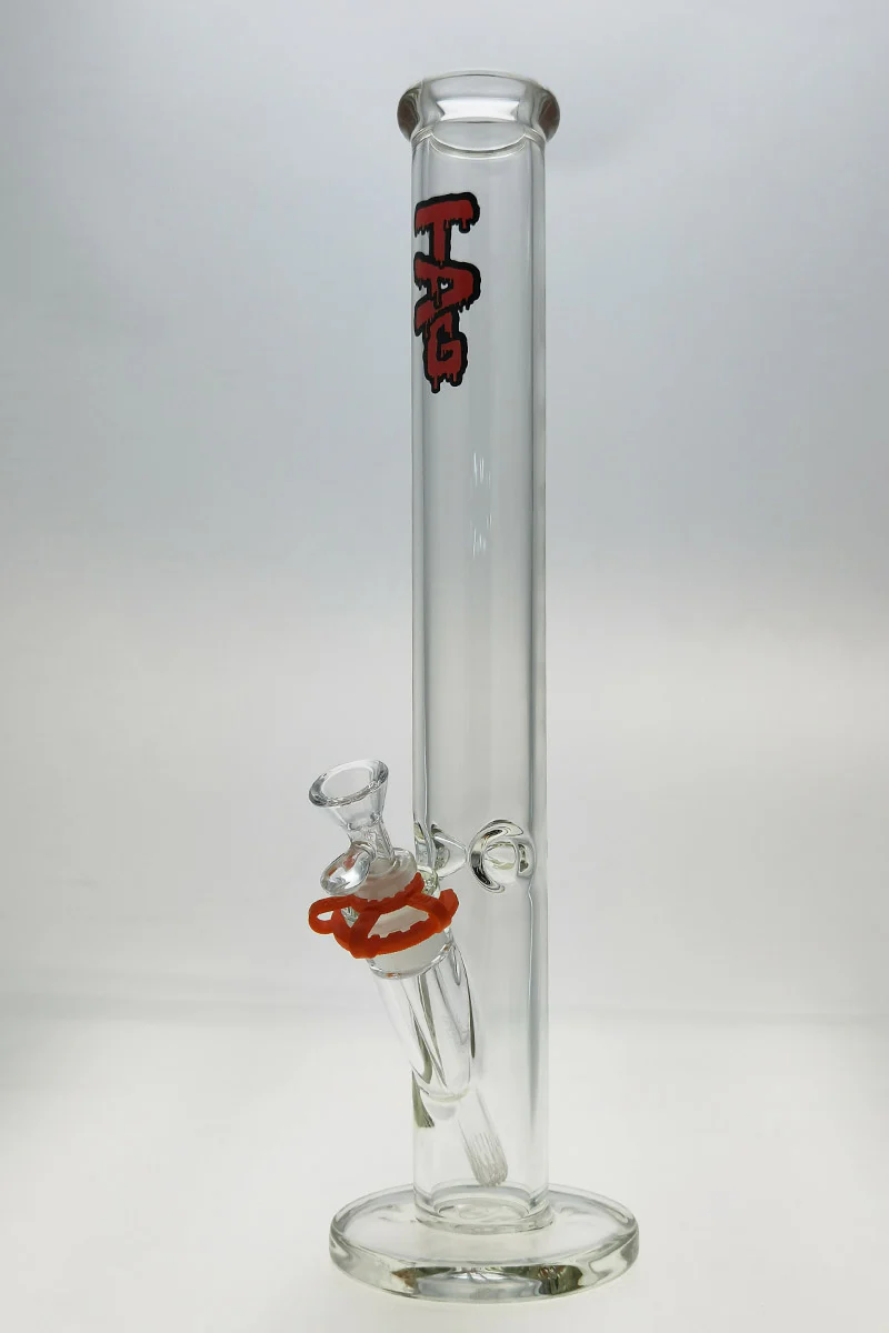 TAG - 18" Straight Tube Bong 50x7MM - 18/14MM Downstem (4.00") - Image 19