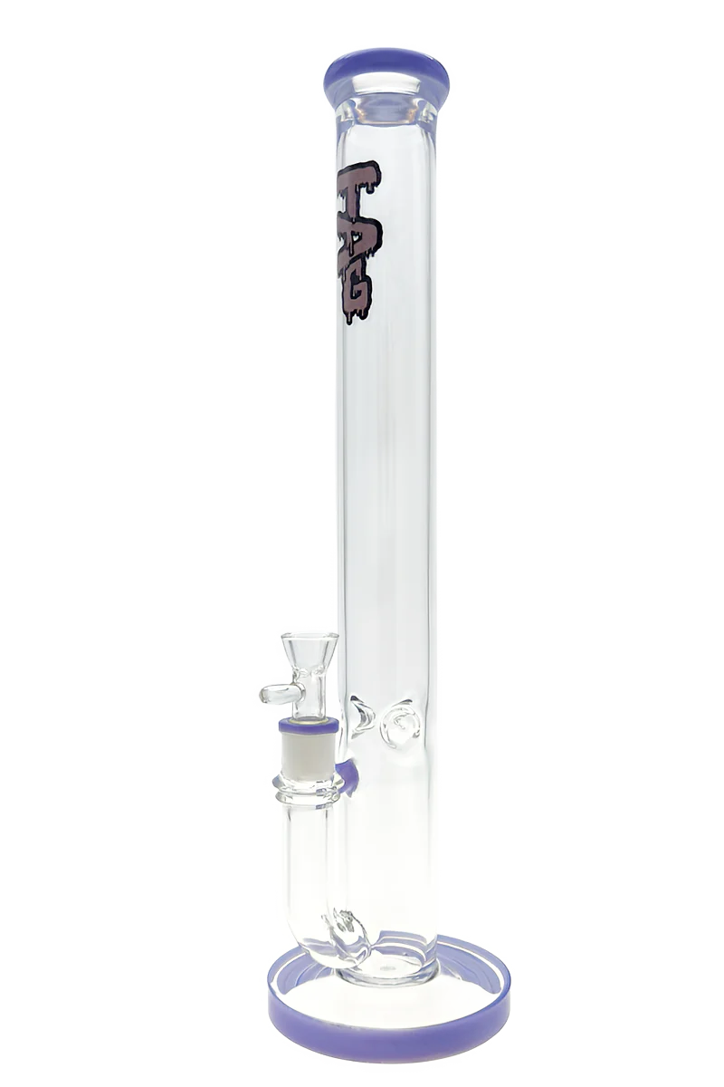 TAG - 18" Straight Tube Bong Natural Diffuser 50x7MM (18MM Female) - Image 6