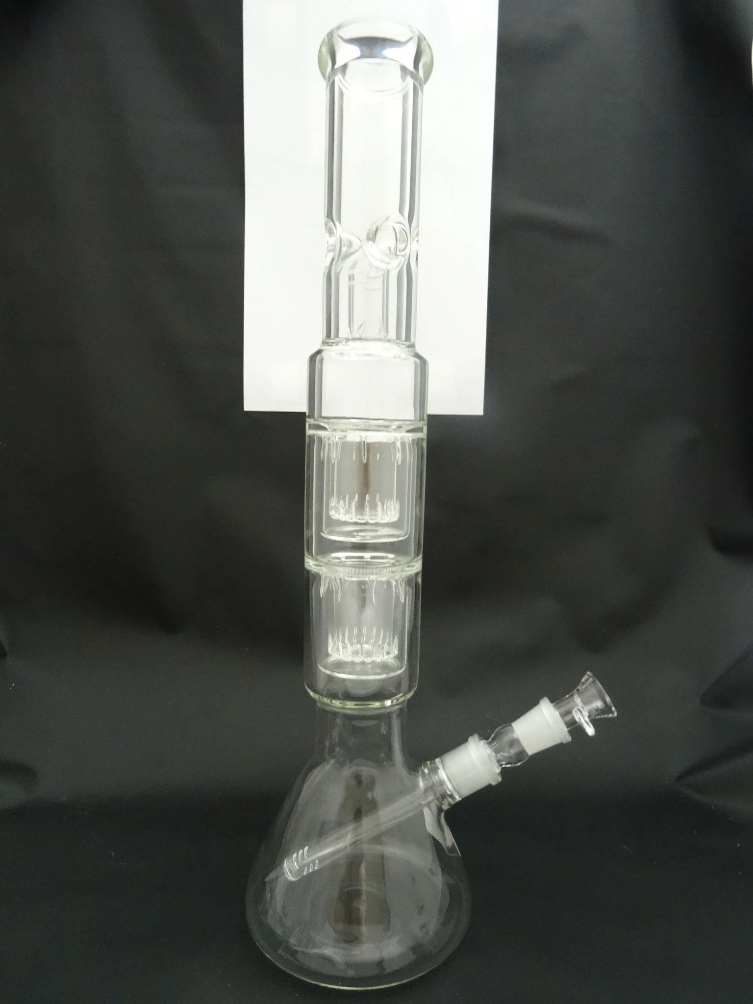TAG - 19" Double Interior Showerhead Beaker Bong - 18/18MM Downstem