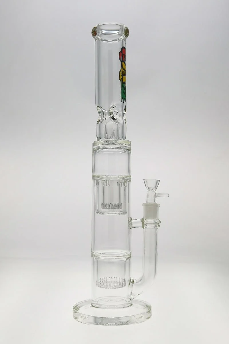 TAG - 19" Double Interior Showerhead Bong 50x7MM (18MM Female) - Image 11