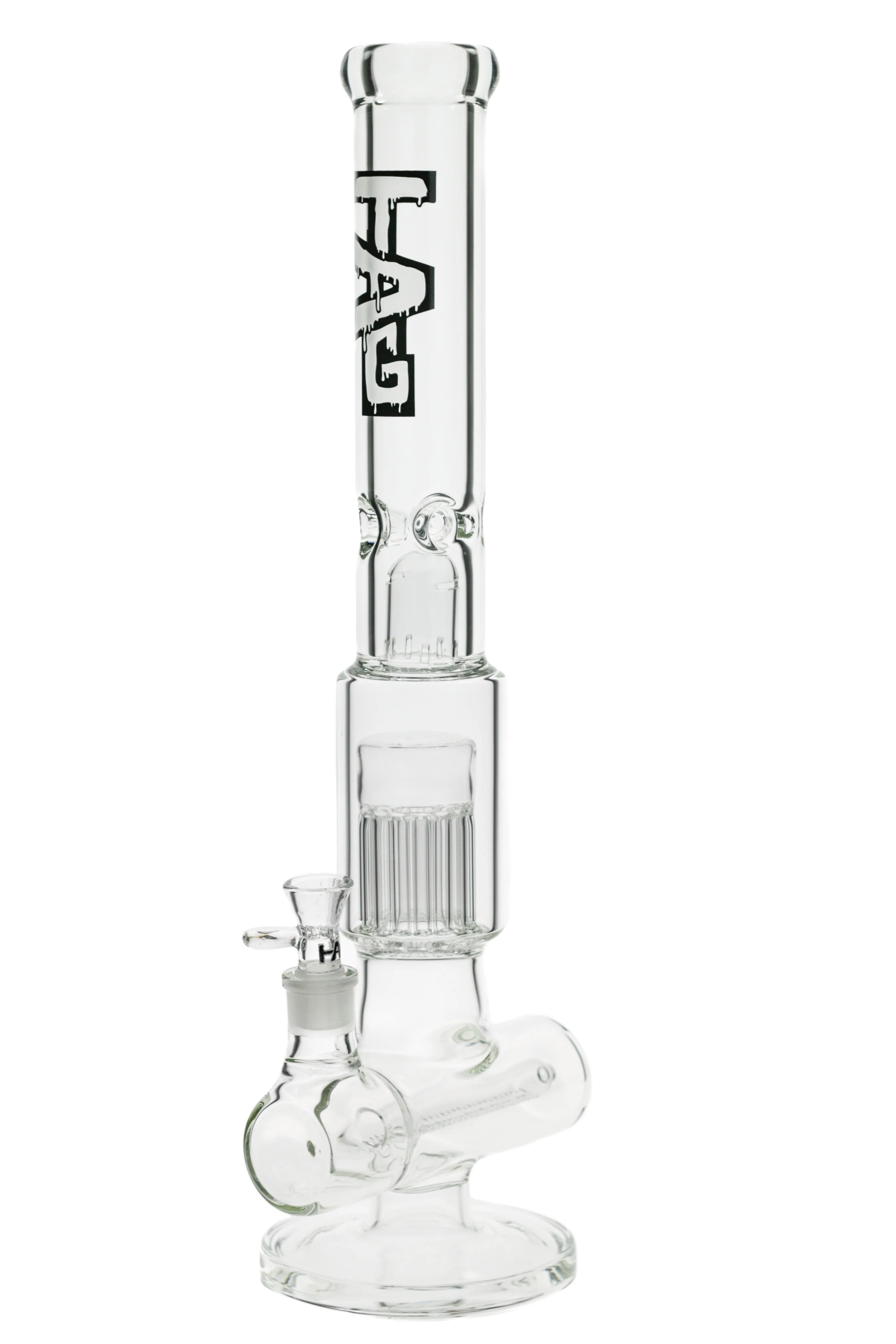 TAG - 18" Inline with Fixed 16 Arm Tree Bong 50x7MM (18MM Female) - Image 4