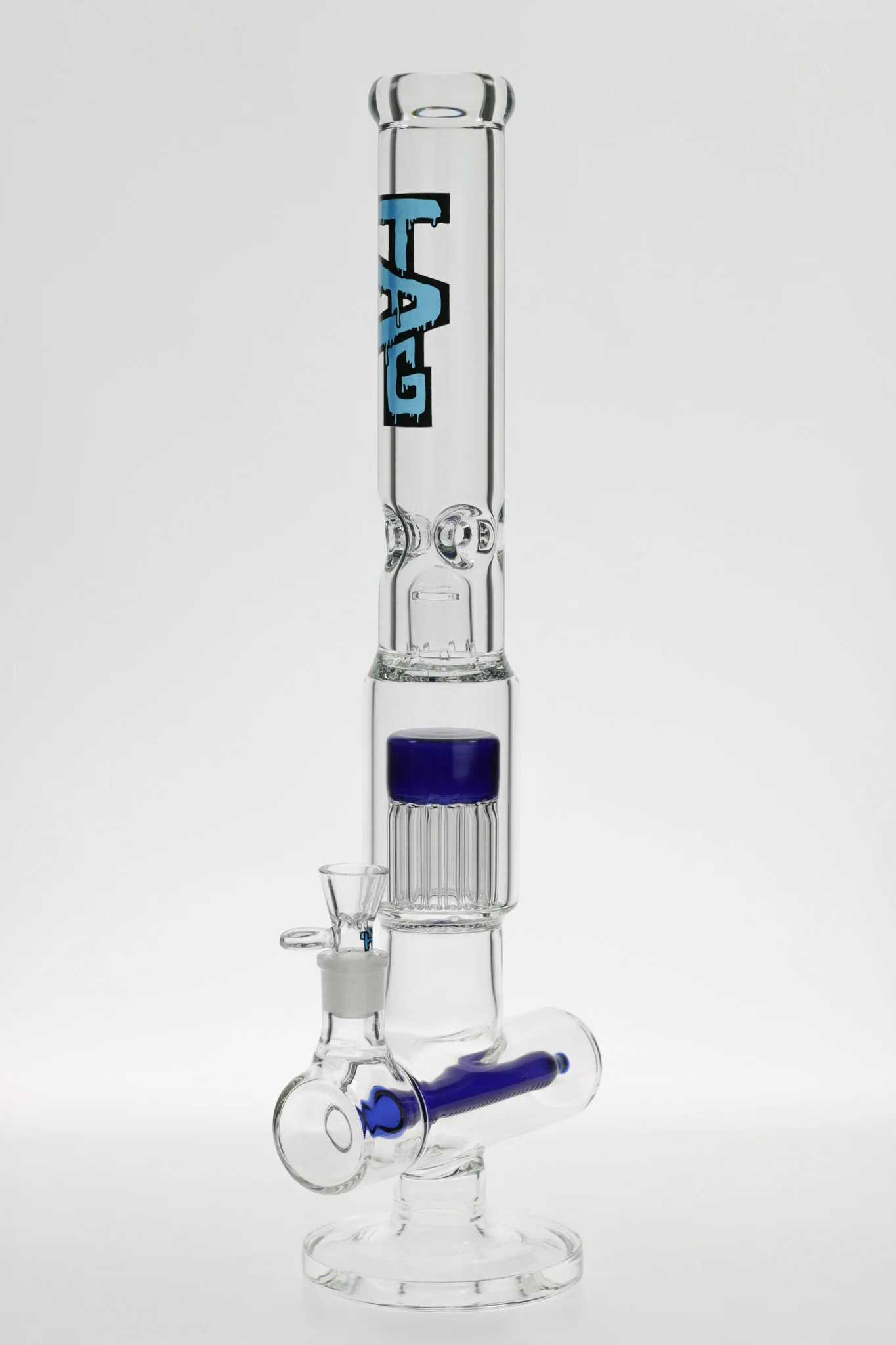 TAG - 18" Inline with Fixed 16 Arm Tree Bong 50x7MM (18MM Female) - Image 5