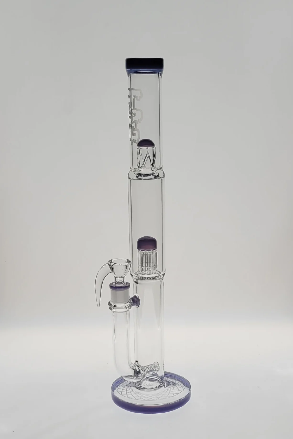 TAG - 19" Super Slit Multiplying Inline to Fixed 10 Arm Tree Bong (44-50-44) 44x4MM (18MM Female) - Image 37