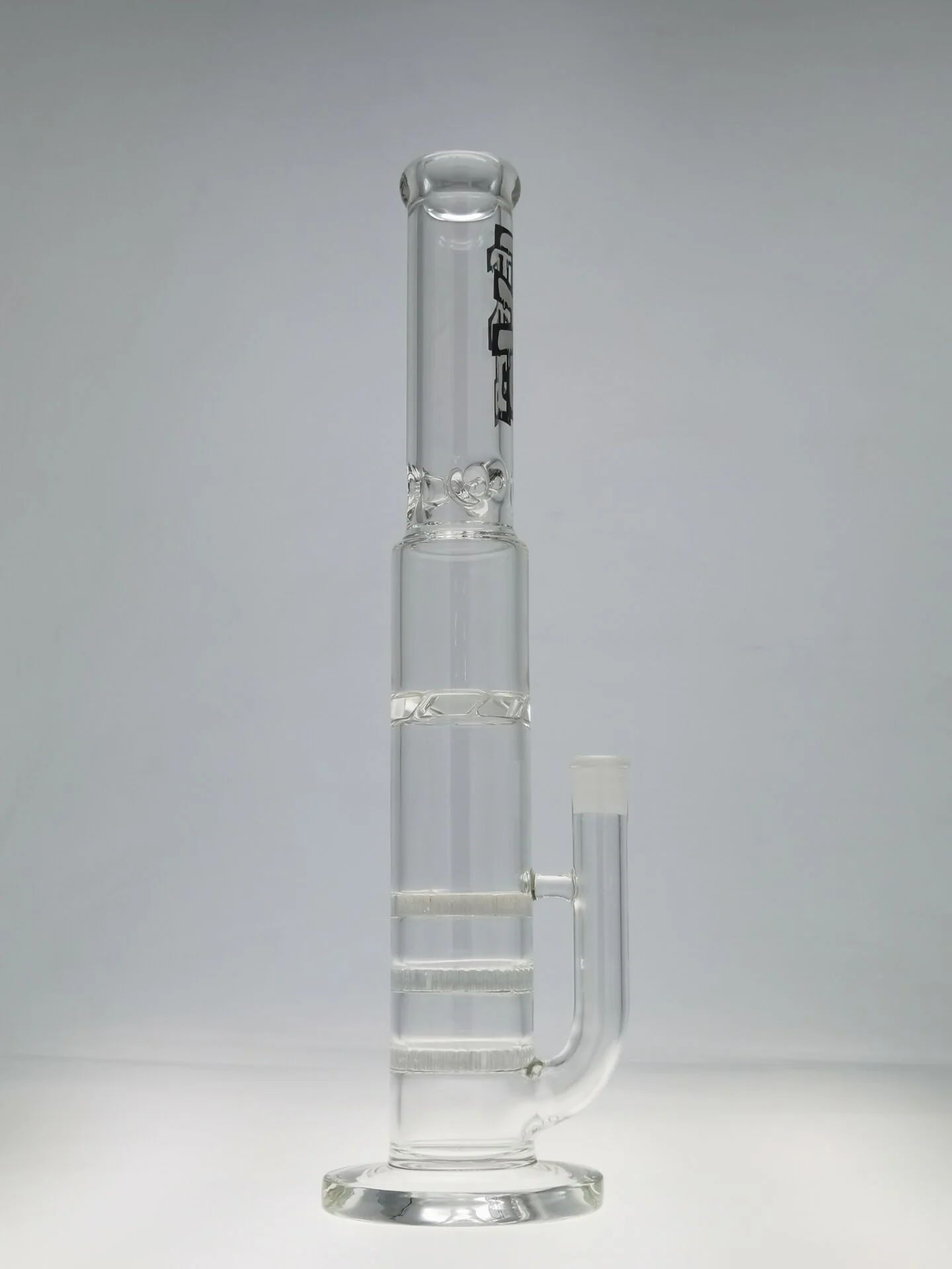 TAG - 18.75" Triple Fritted Disc with Spinning Cyclone Splash Guard Bong 7MM - Image 15
