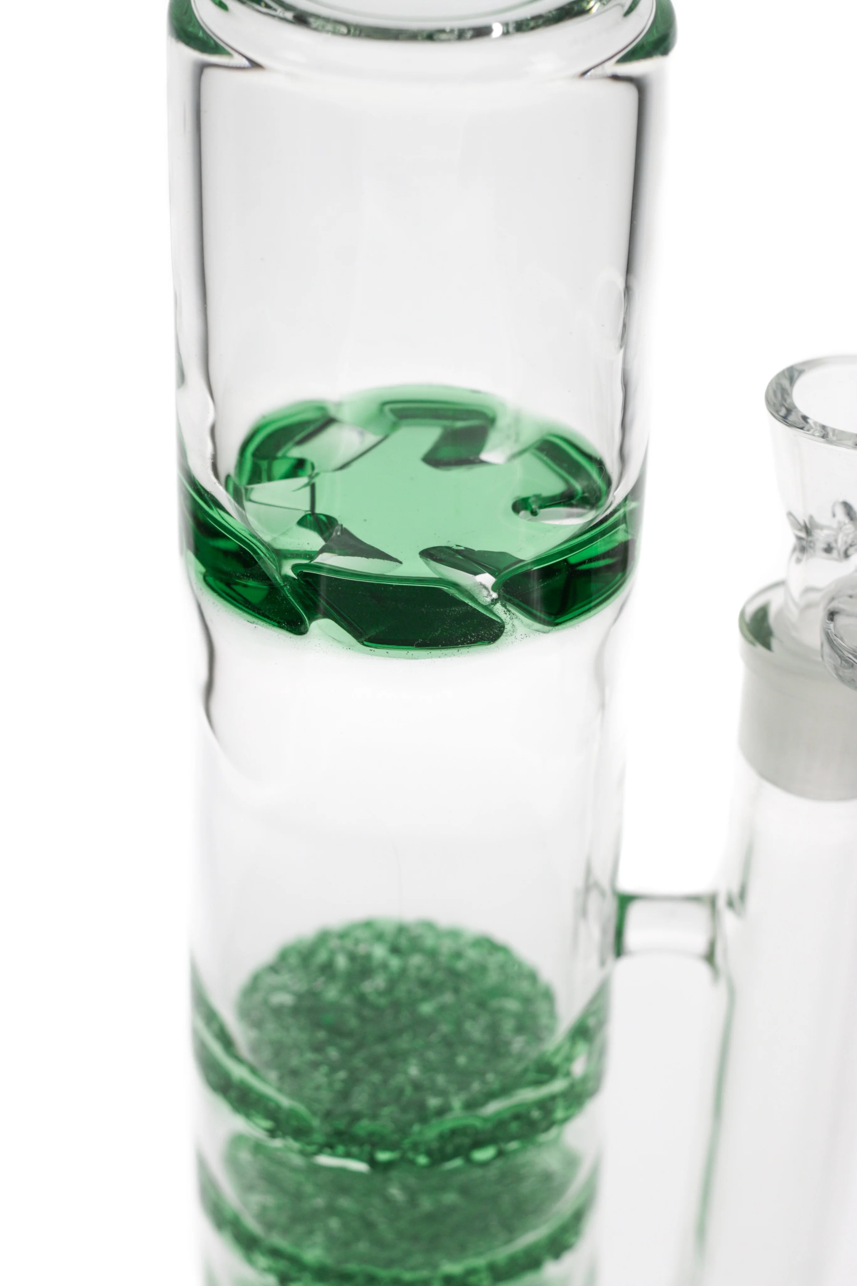 TAG - 18.75" Triple Fritted Disc with Spinning Cyclone Splash Guard Bong 7MM - Image 9