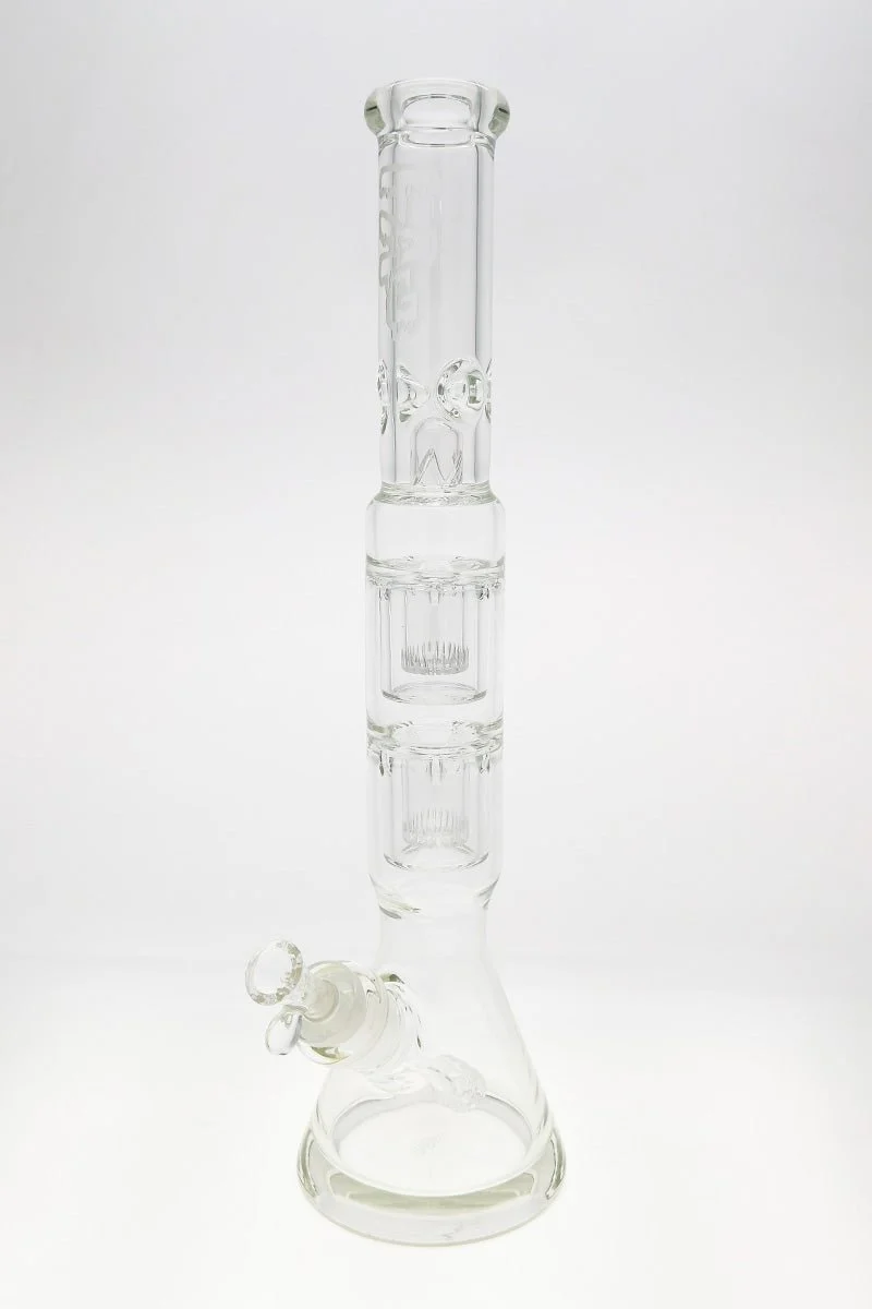 TAG - 20" Double Interior Showerhead Beaker Bong 50x9MM - 28/18MM Downstem (4.50") - Image 4