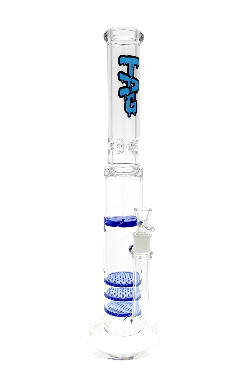 TAG - 20" Triple Honeycomb to Spinning Splash Guard Bong 50x7MM (18MM Female) - Image 5