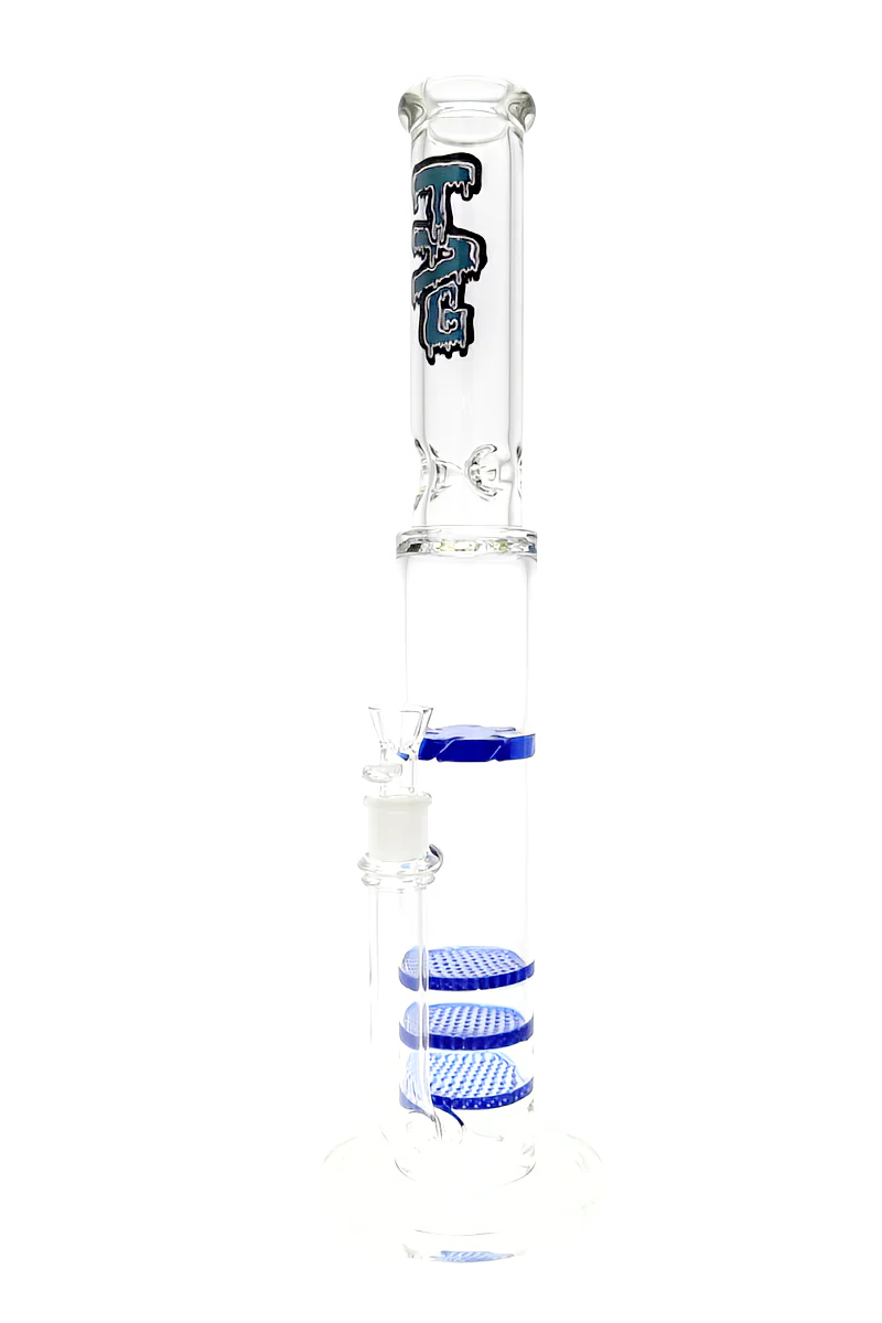 TAG - 20" Triple Honeycomb to Spinning Splash Guard Bong 50x7MM (18MM Female) - Image 6