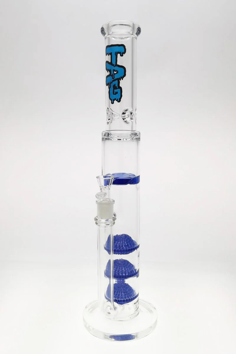 TAG - 20" Triple Netted Disc to Spinning Splash Guard Bong 50x7MM (18MM Female) - Image 17