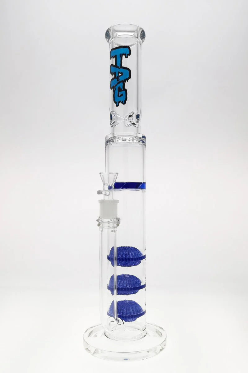 TAG - 20" Triple Netted Disc to Spinning Splash Guard Bong 50x7MM (18MM Female) - Image 23