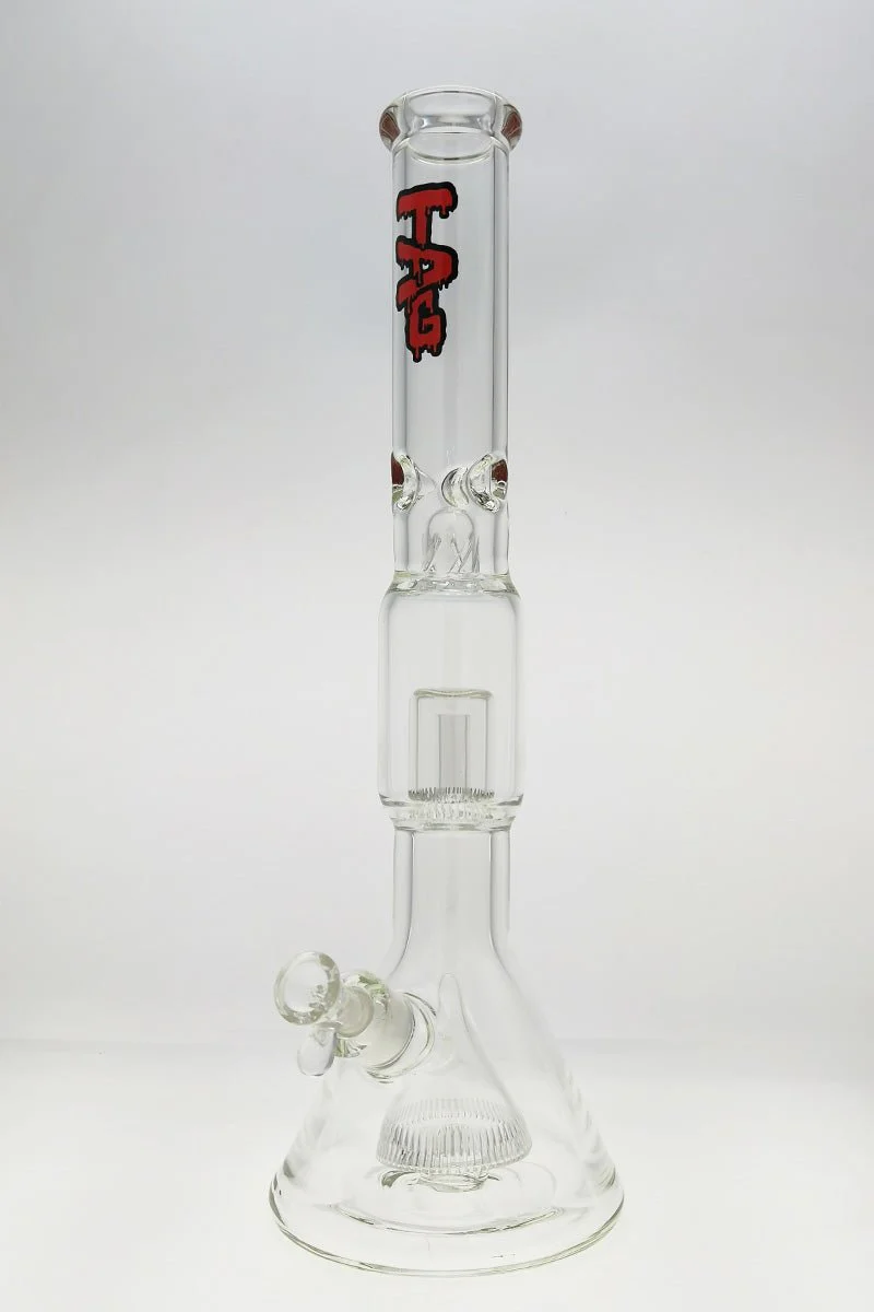 TAG - 24" Super Slit Pyramid to Interior Showerhead Beaker Bong 50x7MM (18MM Female) - Image 15