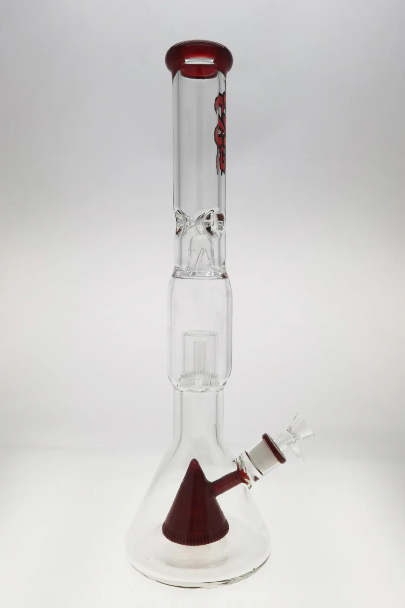 TAG - 24" Super Slit Pyramid to Interior Showerhead Beaker Bong 50x7MM (18MM Female) - Image 26